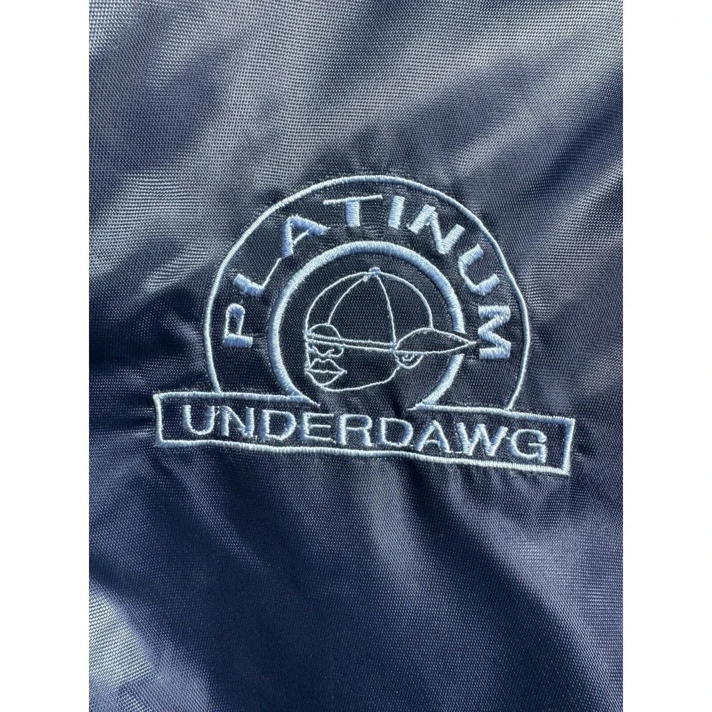 NEW Underdawg Sporting Gear Varsity Bomber Jacket Navy Blue Boys M (12-14)
